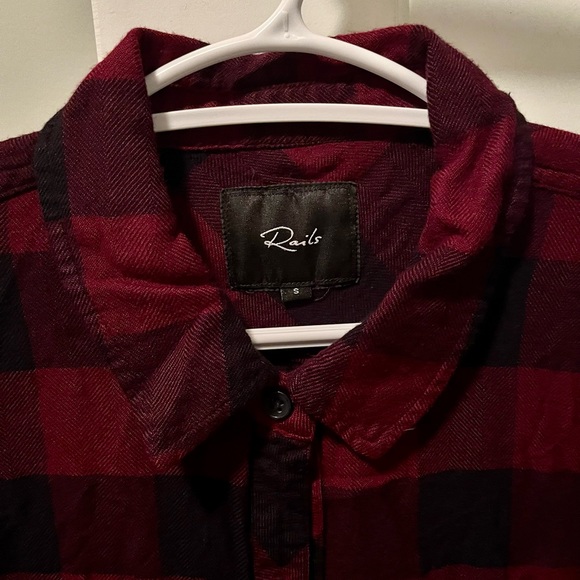 Rails Flannel Check Button Up Shirt - Picture 1 of 3